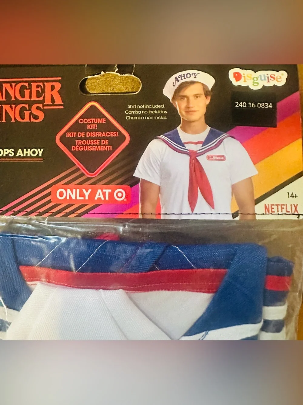 Disguise Scoops Ahoy Sailor Hat & Collar Set - White, Blue, Red